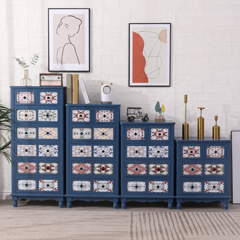 Traditional Style Eenkleurig Wood Storage Chest Vertical Dresser Drawers 20l