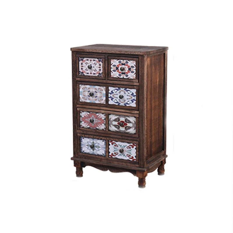 Traditional Style Eenkleurig Wood Storage Chest Vertical Dresser Drawers 20l