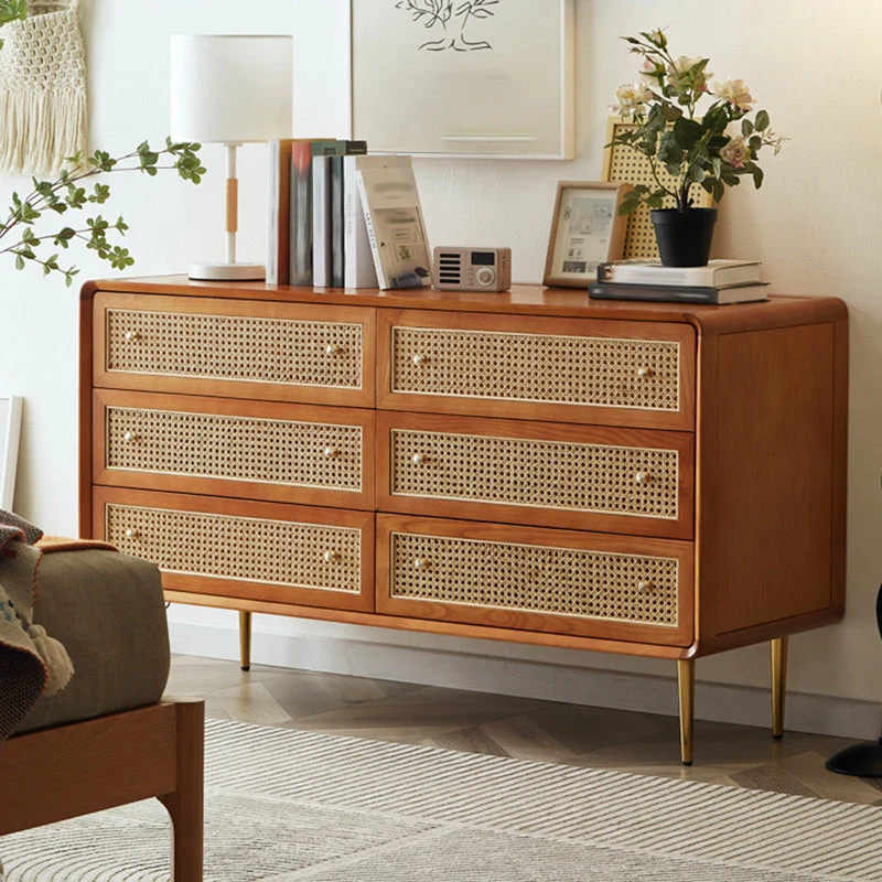 Uni Wood Storage Chest Dresser Glam Storage Chest Drawers 31l