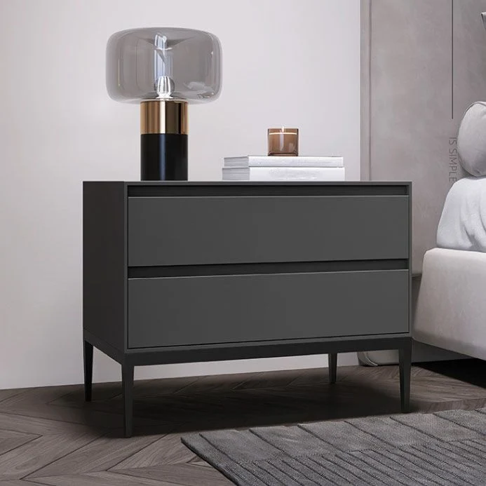 Van hout Bedside Cabinet Contemporary Bed Nightstand Drawers 18l