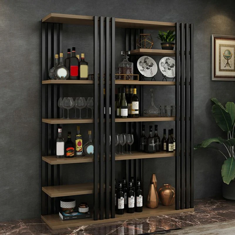 Van metaal Floor Bottle Wine Rack Contemporary Wine Holder Storage Shelves 47