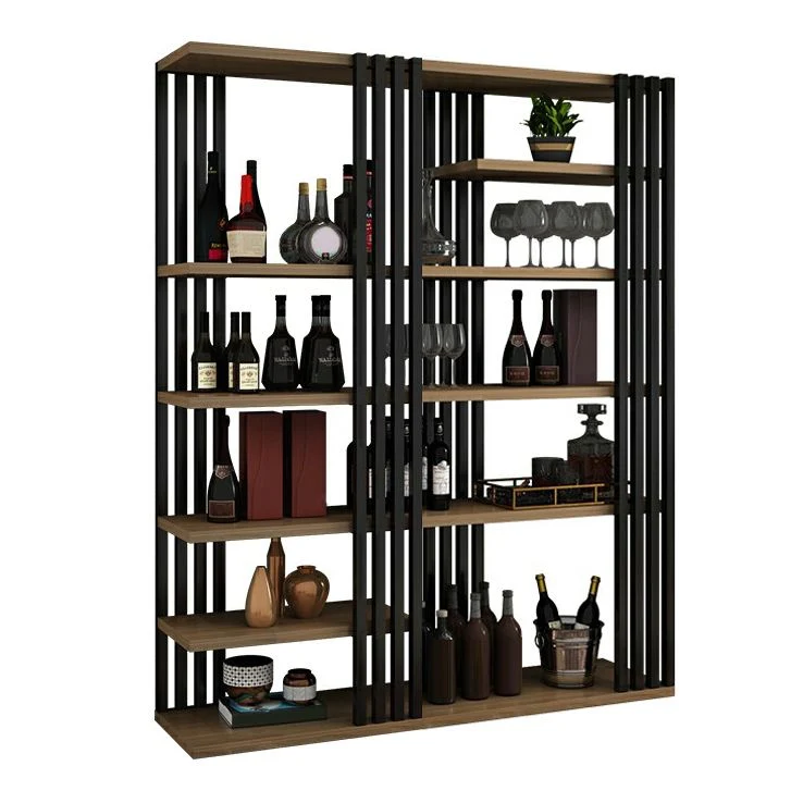 Van metaal Floor Bottle Wine Rack Contemporary Wine Holder Storage Shelves 47