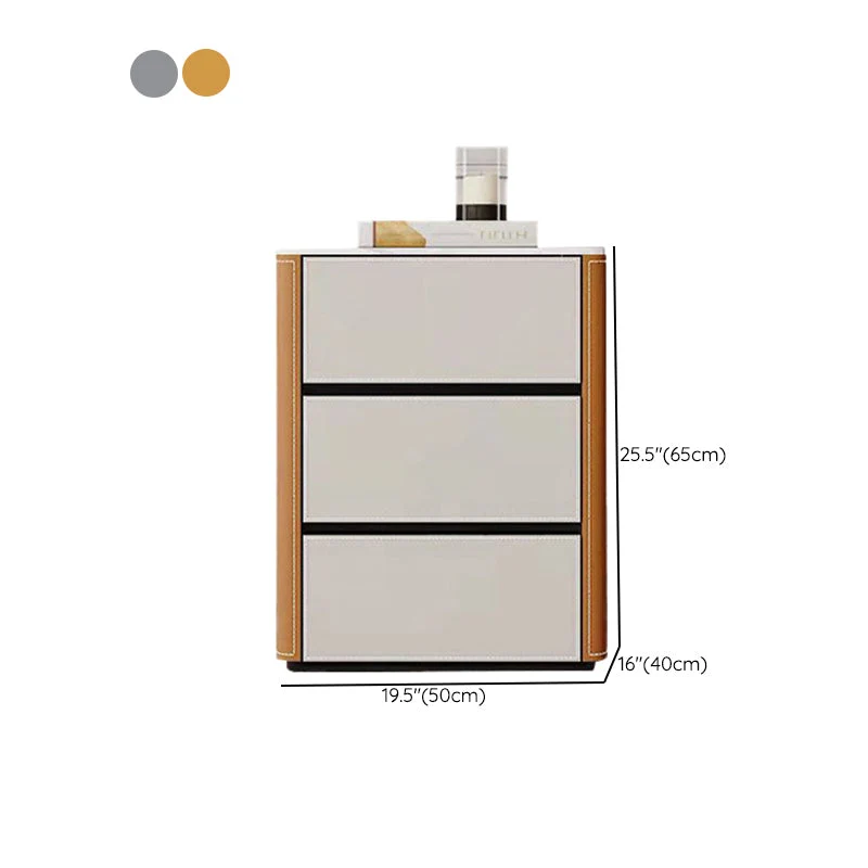 Vertical Contemporary Stone Storage Chest Bedroom Chest Drawers Grey