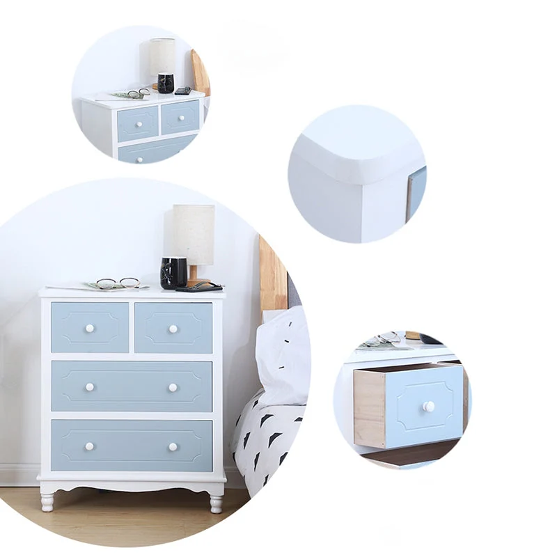 Vertical Nautical Massief Wood Storage Chest Bedroom Chest Drawers 20l