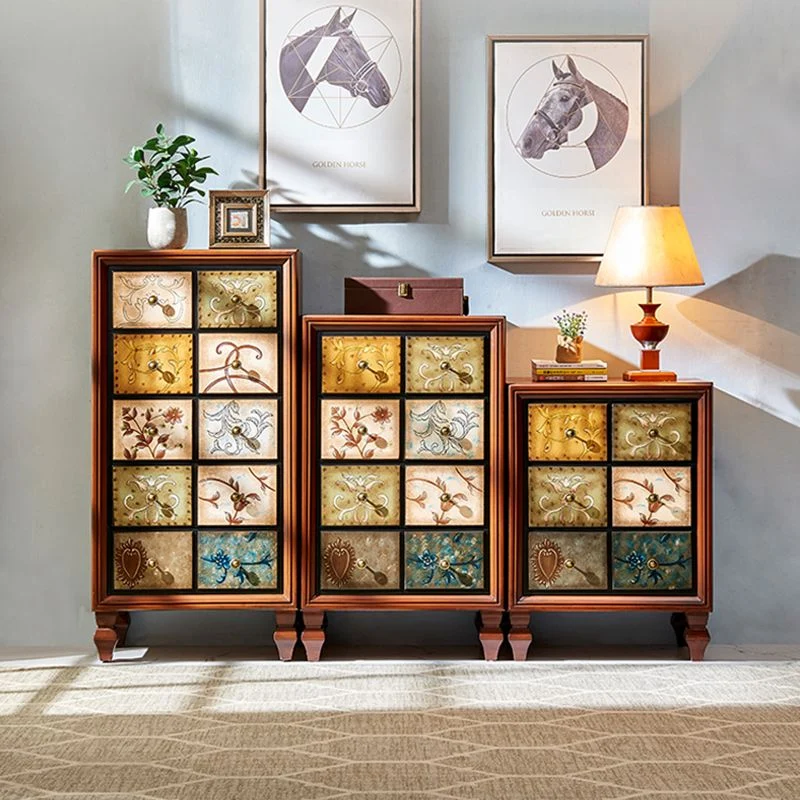 Vertical Traditional Houten Storage Chest Bedroom Chest Drawers White
