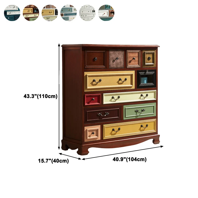Vintage Style Wooden Storage Chest Dresser Bedroom Storage Chest Drawers 34l