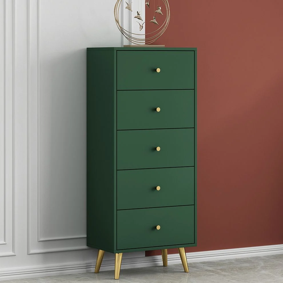 Wood Glam Lingerie Chest Vertical Soft-Close Drawers Storage Chest 20l