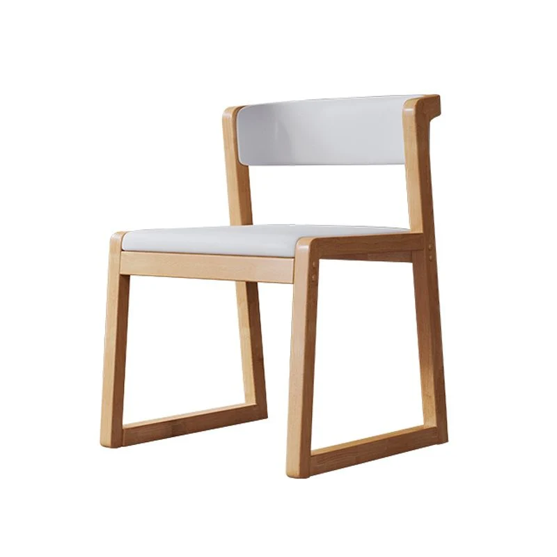 Wood Hedendaags Dining Side Chair Color Cushion Open Back Dining Side Chair Kitchen Light