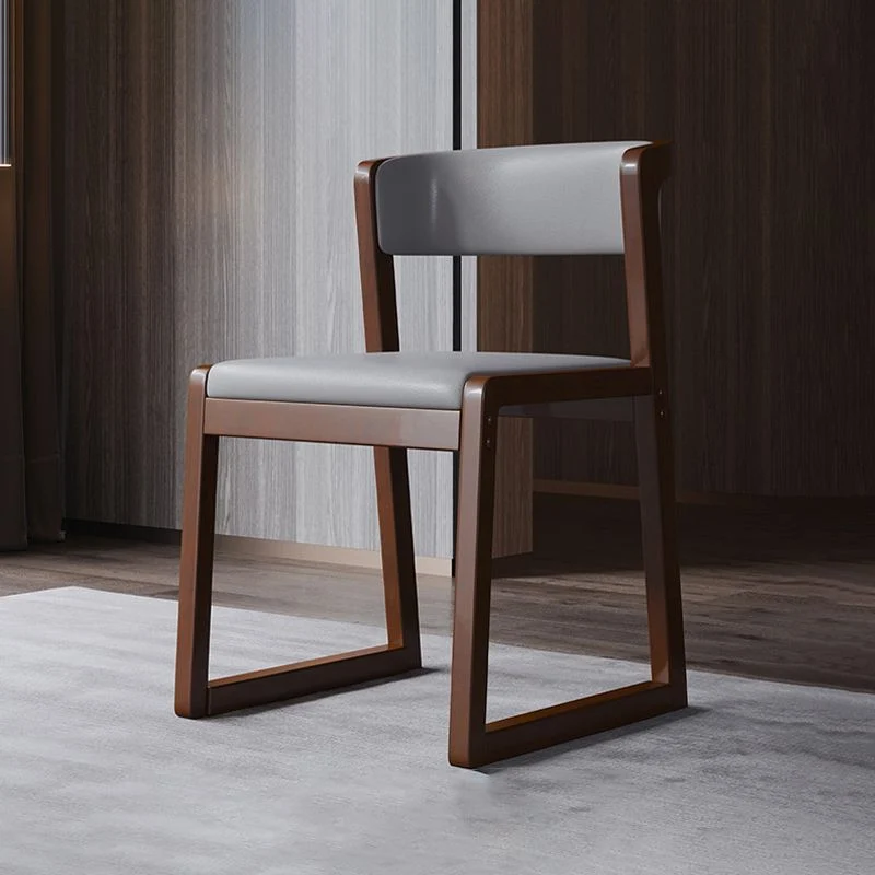 Wood Hedendaags Dining Side Chair Color Cushion Open Back Dining Side Chair Kitchen Light