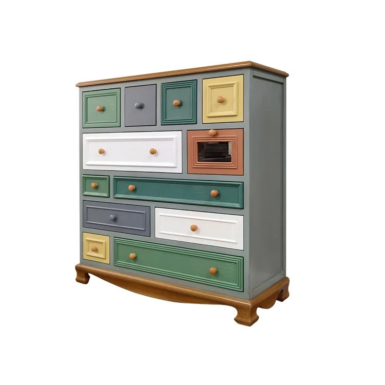 Wooden Storage Chest Dresser Klassiek Style Bedroom Storage Chest Drawers 34l