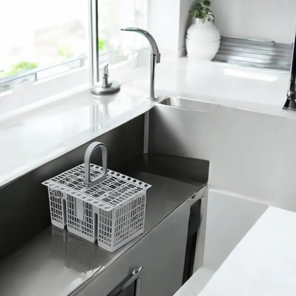 Bestekmand Vaatwasser - Grijs - Universeel - Bestekkorf - Bestekmandje geschikt voor o.. Siemens, AEG, Whirlpool - Indesit...