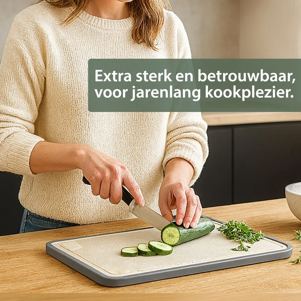 Dubbelzijdige Titanium Snijplank - 38 x 26 cm - Hygiënisch, Duurzaam & Onmisbaar Elke Keuken