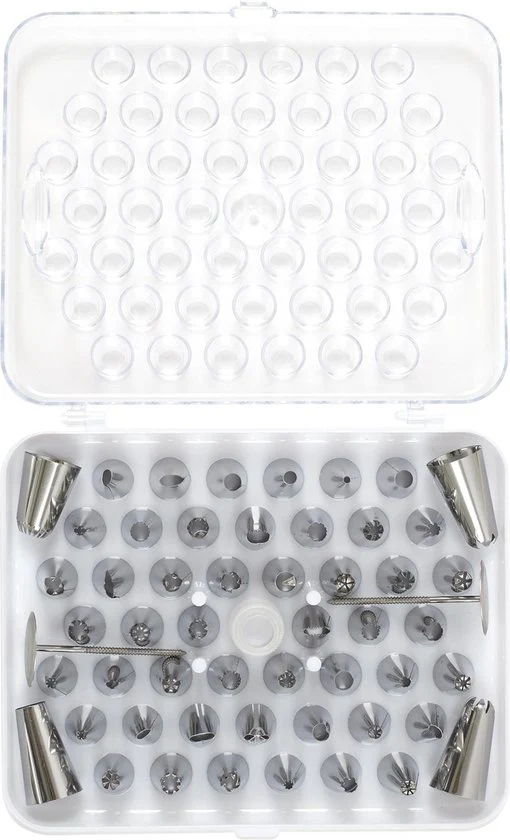 Kleine Spuitmondjes Set 55-delig – Voor Spuitzak – Taart & Cupcake Decoratie