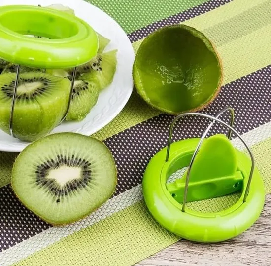 Sasemy® - Kiwisnijder - Kiwimes - 2 1 snijder - Fruit gereedschap - Fruit - Kiwi - Handige kiwischiller - Kiwischiller - E...