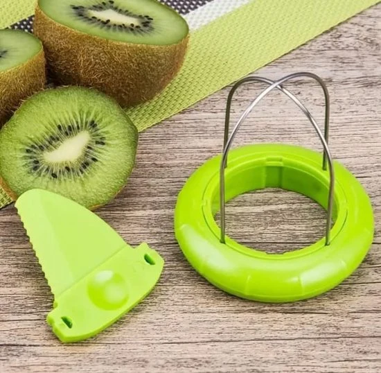 Sasemy® - Kiwisnijder - Kiwimes - 2 1 snijder - Fruit gereedschap - Fruit - Kiwi - Handige kiwischiller - Kiwischiller - E...