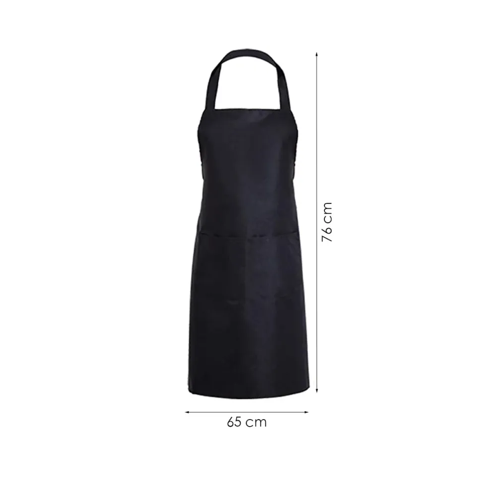 Serveerschort Lang - 8 stuks - Zwart - Textiel - 3 Opbergvakken - Professioneel Horecaschort - Heupschort - Kort Kookschor...