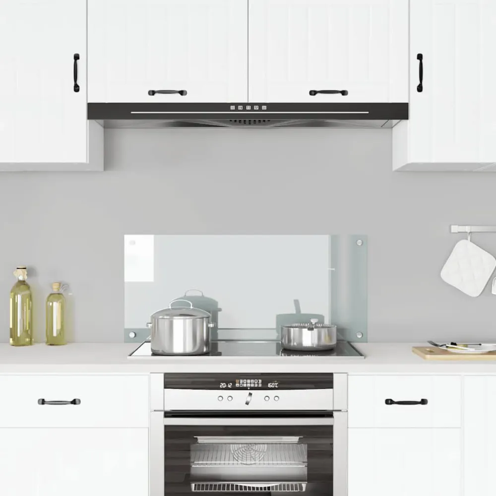 Spatscherm keuken 90x40 cm gehard glas transparant