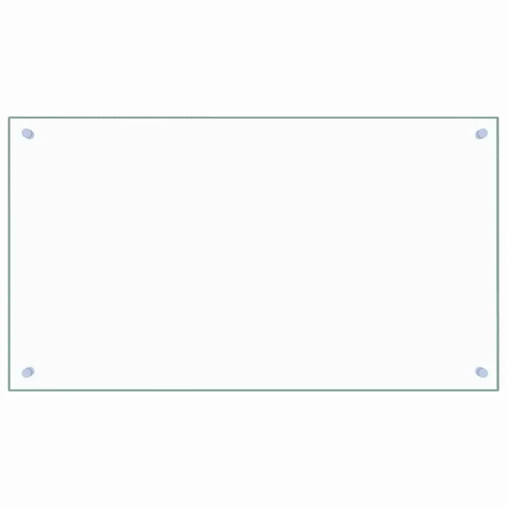 Spatscherm keuken 90x50 cm gehard glas transparant