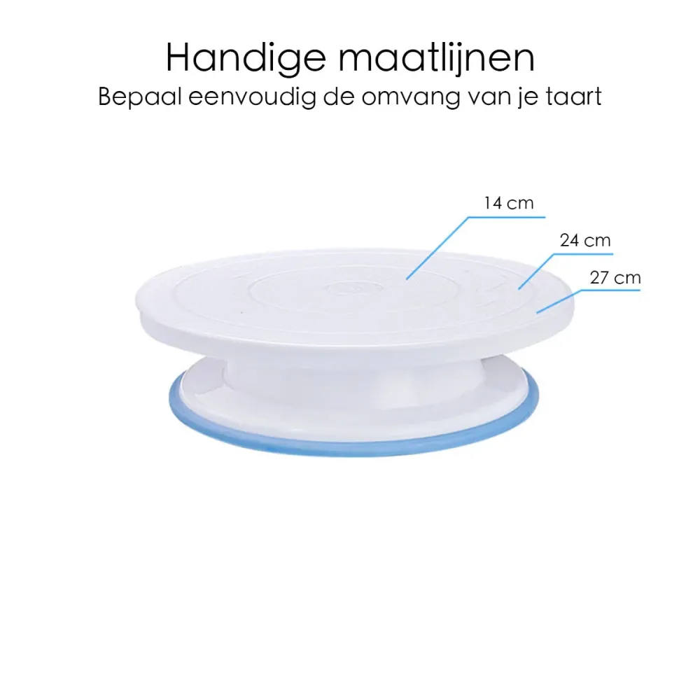 Taartplateau - Draaibaar - Anti-slip - Draaiplateau Taart - Turntable Cake