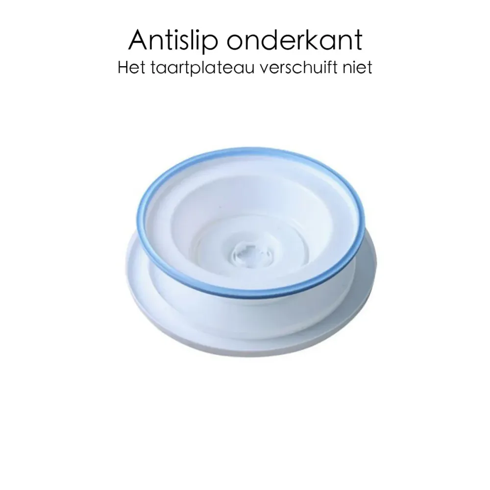 Taartplateau - Draaibaar - Anti-slip - Draaiplateau Taart - Turntable Cake
