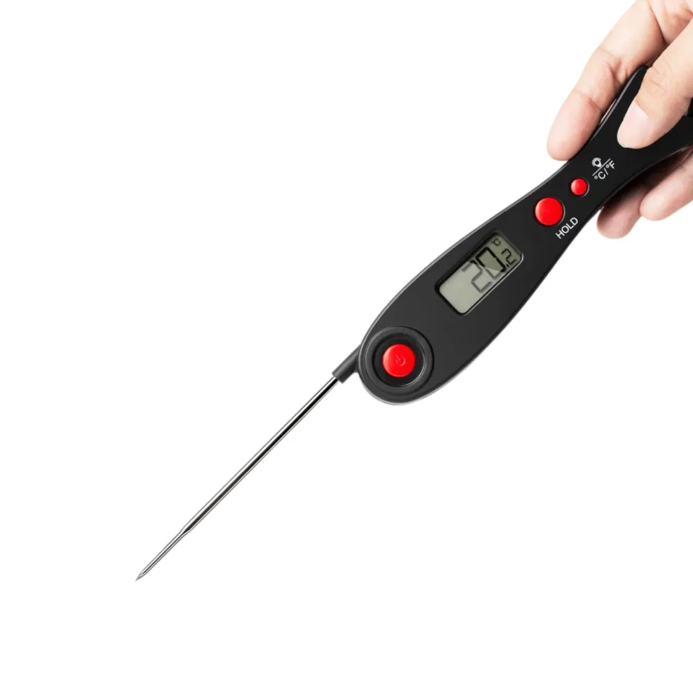 Vleesthermometer Digitaal Keuken - Zwart - BBQ Thermometer - Kookthermometer - Kernthermometer - Ideaal voor Bakken, Brade...