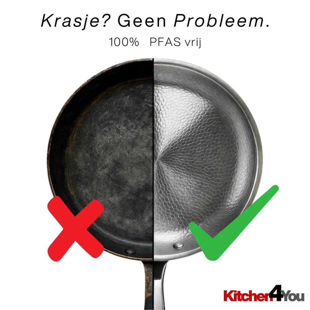 Braadpan Zonder Coating Vaatwasserbestendig - Kitchen4You