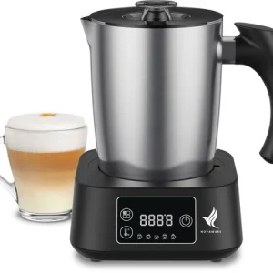 NovaWare Melkopschuimer met Schenktuit - Elektrisch – 5--1 Melkopschuimer Electrisch – Milk Frother – Melkklopper - PFAS-v...
