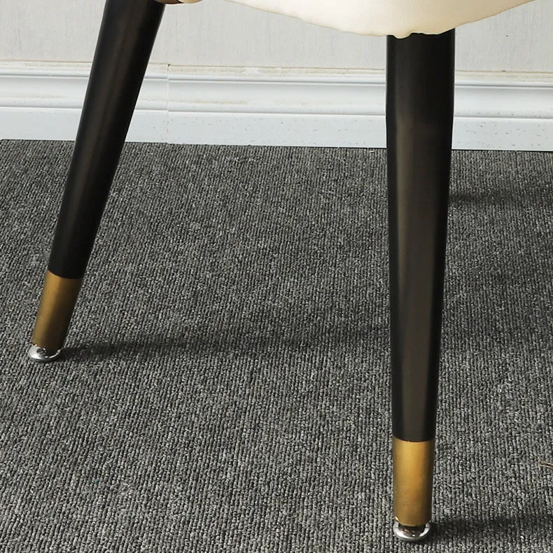 Actueel Dining Room Set Standard Height Sintered Stone Top and Gold Legs Formal Table Set 47