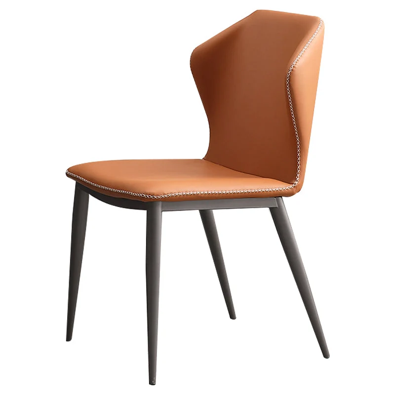 Contemporary Style Kitchen Metalen Chair Wingback Dining Armless Side Chair (Set 2) Off