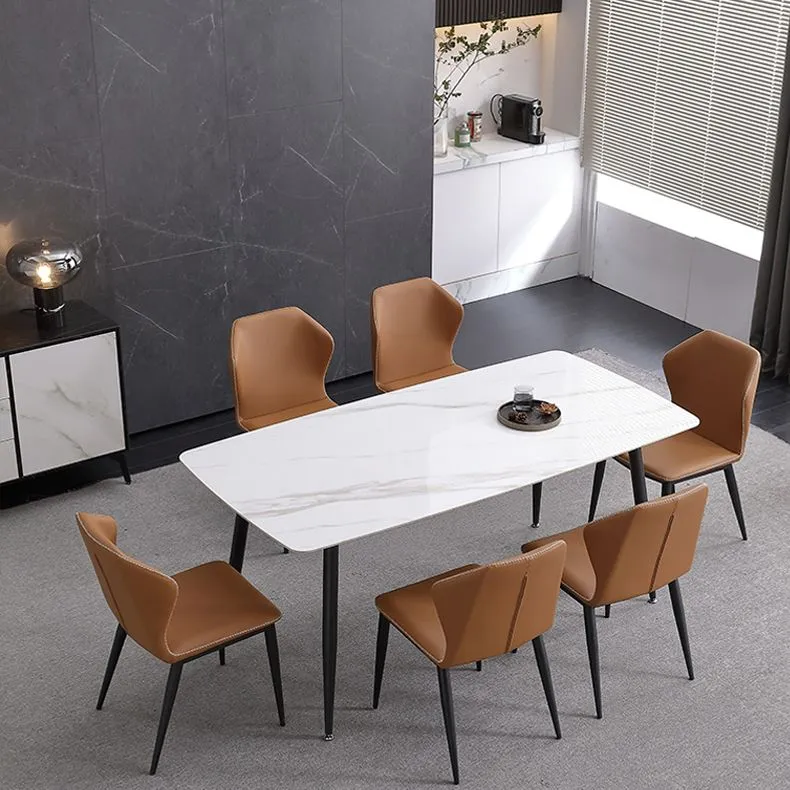 Contemporary Style Kitchen Metalen Chair Wingback Dining Armless Side Chair (Set 2) Off