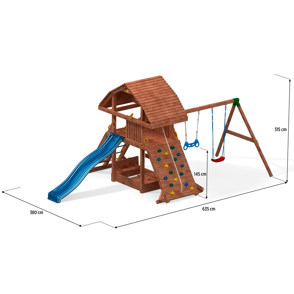 Giant Beach children's park Teak color overig large house