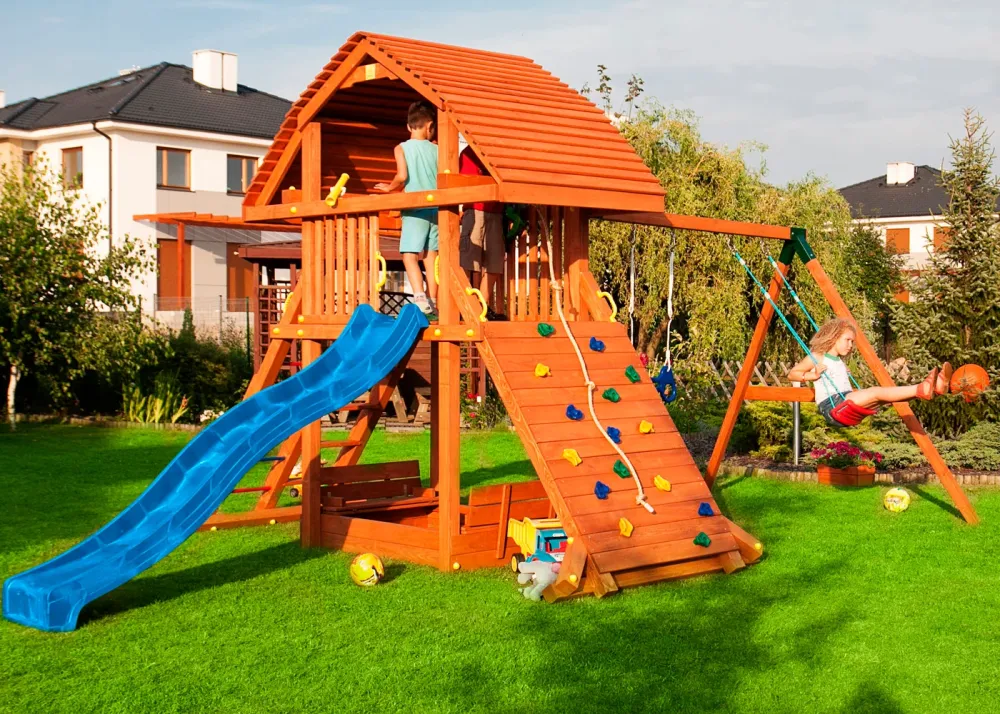 Giant Beach children's park Teak color overig large house