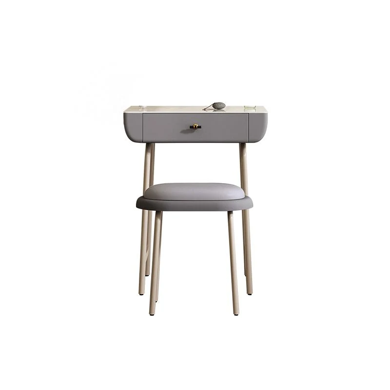 Glam Wood/ Marble Drawer Vanity Table and Stool Set Bedroom 20l