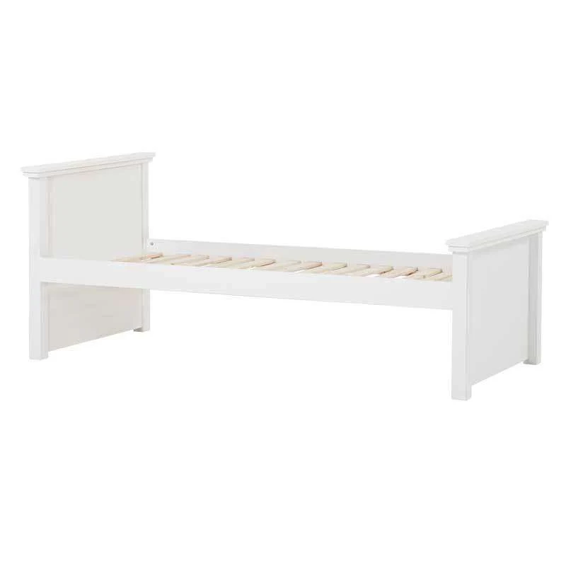 Hoppekids MAJA UITGEBREID - Juniorseng - 1 Høj og 1 Mellem Gavl - 90x200cm - Hvid