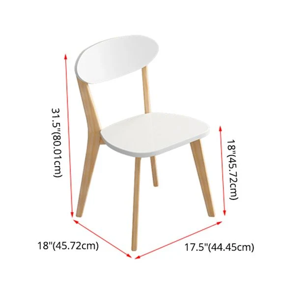 Minimalist White Rectangle Shape Dining Set Solid Wood Gebruikelijk Dining Set 4 Legs Base 39