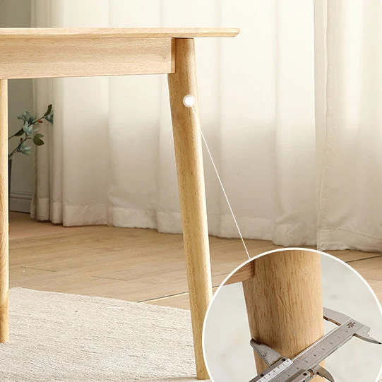 Minimalistisch Style Solid Wood Dining Table Set Rectangle Shape Formal Dinette Set
