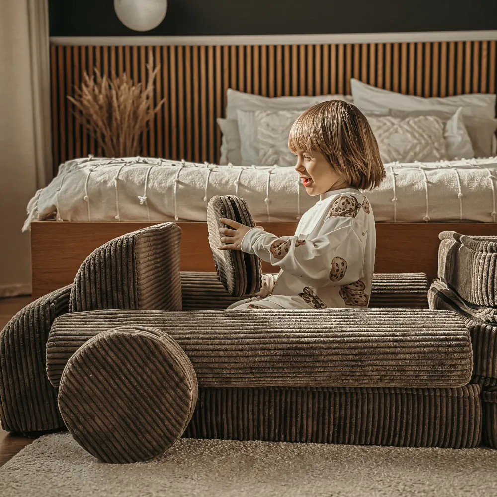 Modulaire bank voor kinderen – 10 elementen | Stijlvol