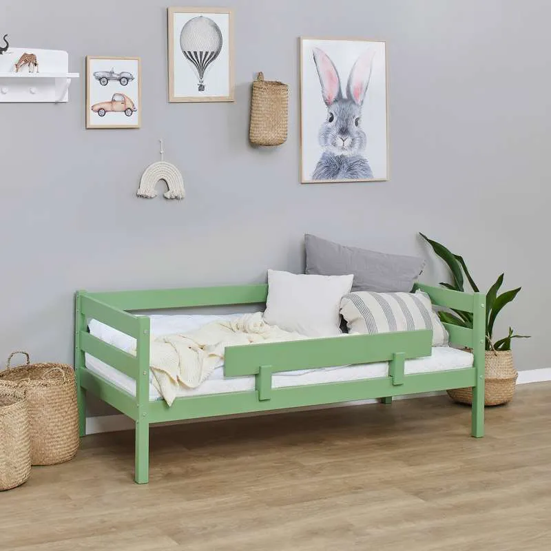 Hoppekids ECO Comfort - Bedhekje voor Juniorbed - Lichtgroen
