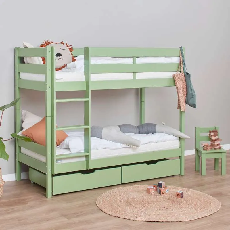 Hoppekids ECO Comfort - Stapelbed (Diverse Maten) - Pale Appelgroen