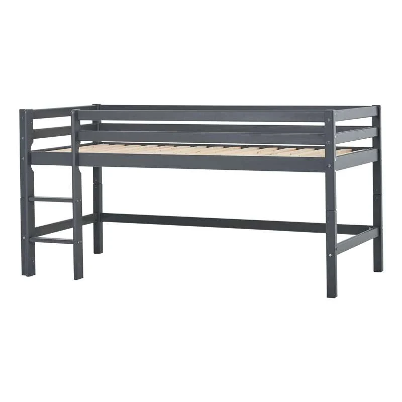 Hoppekids ECO Dream - Mijn Kleur Halvhøj Bed - 90x200 cm. - Gerookte Parel