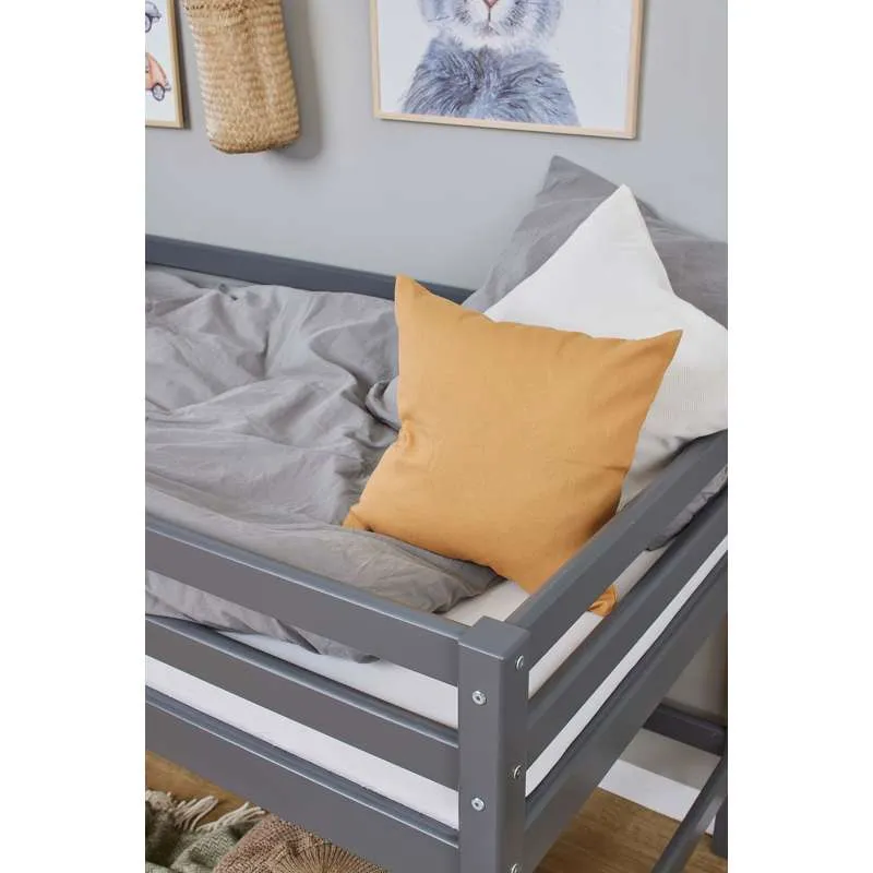 Hoppekids ECO Dream - Mijn Kleur Halvhøj Bed - 90x200 cm. - Gerookte Parel