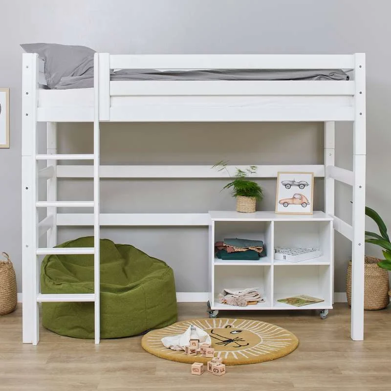 Hoppekids ECO Kostbaar - Hoogslaper - 90x200 cm. - Wit