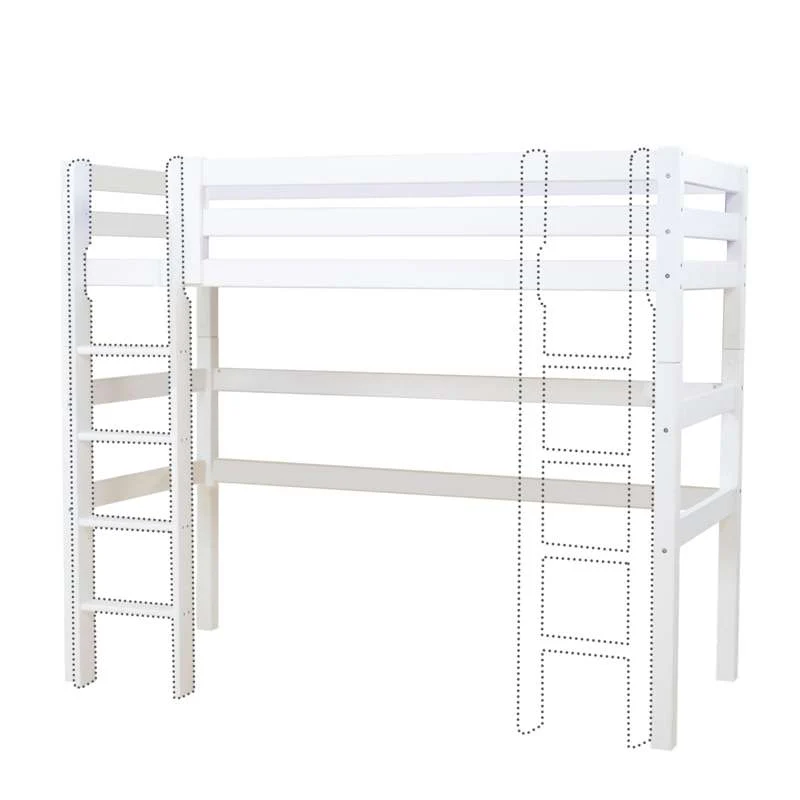 Hoppekids ECO Kostbaar - Hoogslaper - 90x200 cm. - Wit