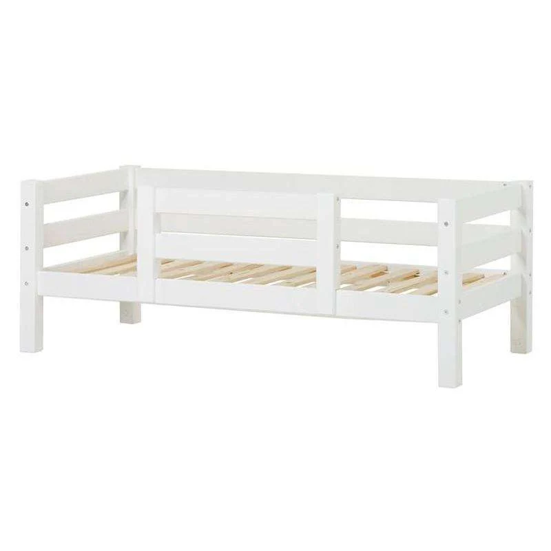 Hoppekids ECO Luxueus - Sofa bed met rugleuning en 1/2 bedhek (Verschillende maten) - Wit