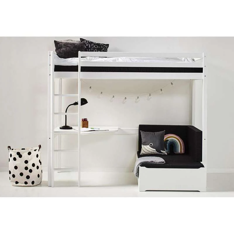Hoppekids Madras til Lounge Modul - 80x200 cm. - 5-delt - Sort