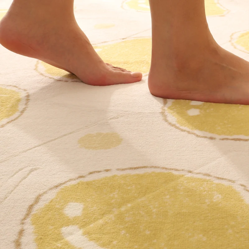 Multi Color Comfort Rug Polypropylene Cartoon Pattern Carpet Non-Slip Backing Licht Care Washable Rug Kids Blue