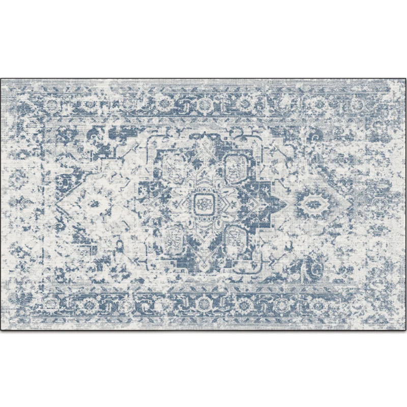 Nostalgie Tapijt met veelkleurig patroon Polyestertextiel Bohemen-tapijt Antislip achterkant Vlekbestendig wasbaar tapijt...