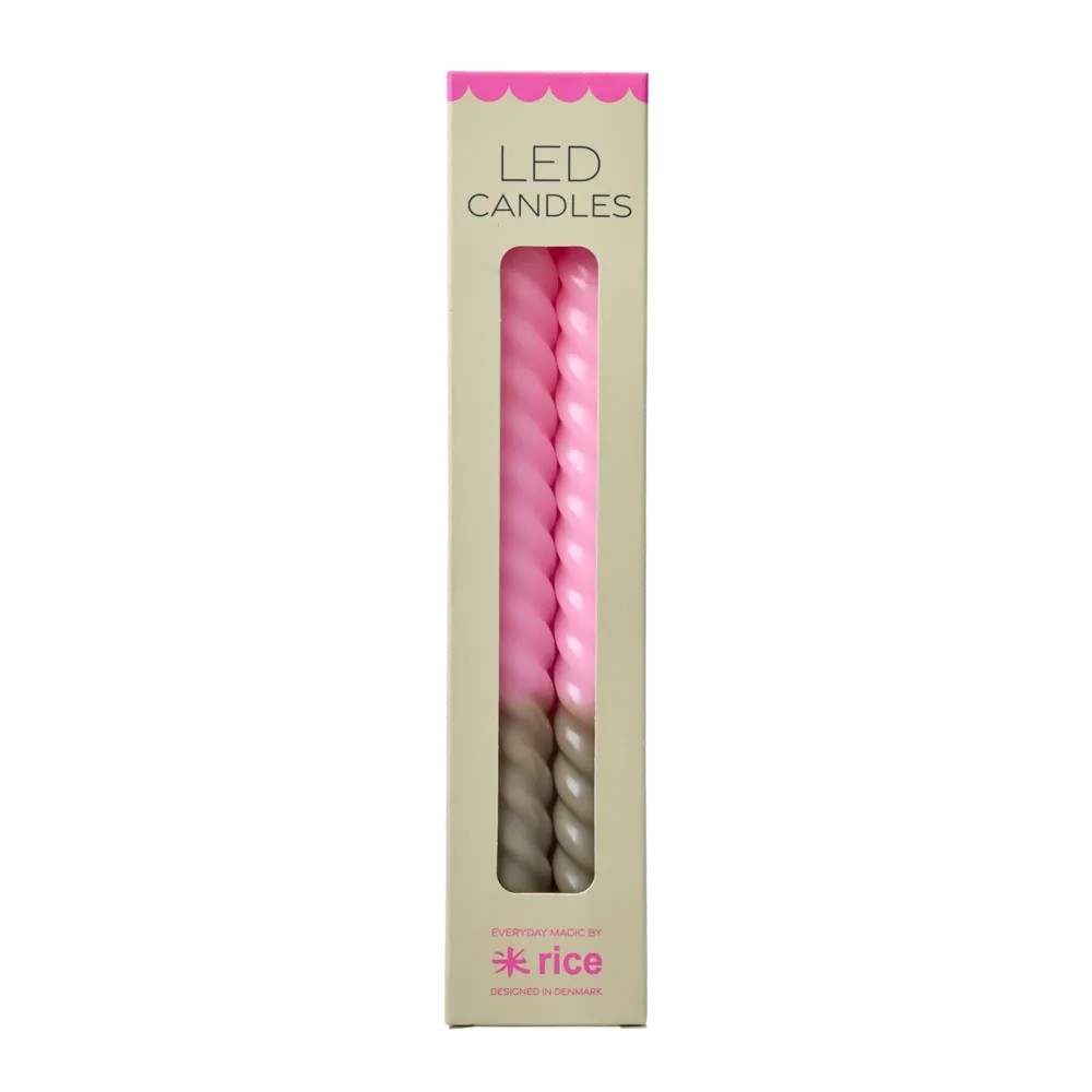 Candle - Dark Sand - twee stuks Vrolijke Kleuren