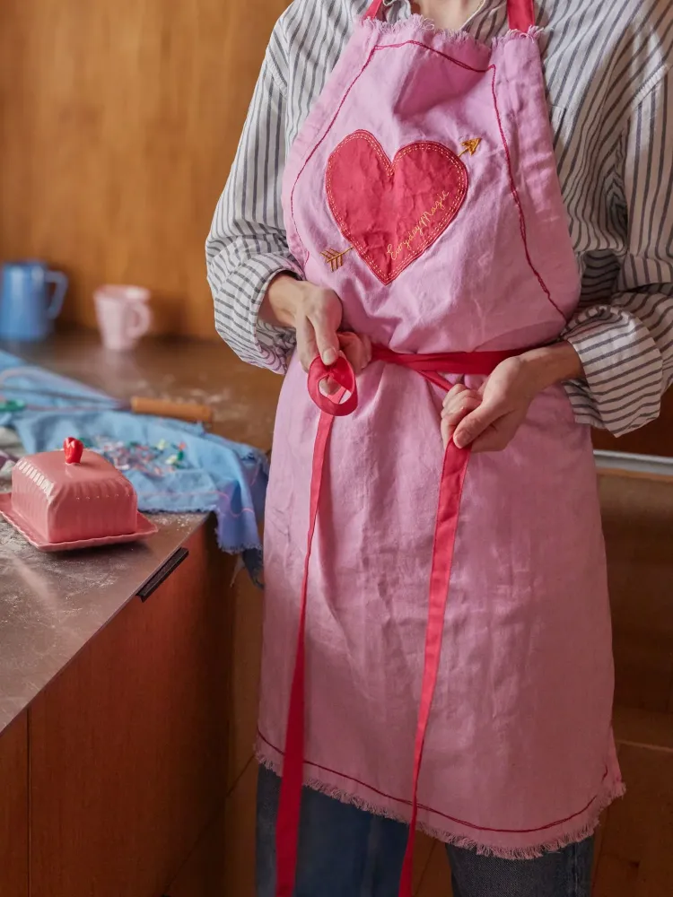 Cotton Apron - Blush