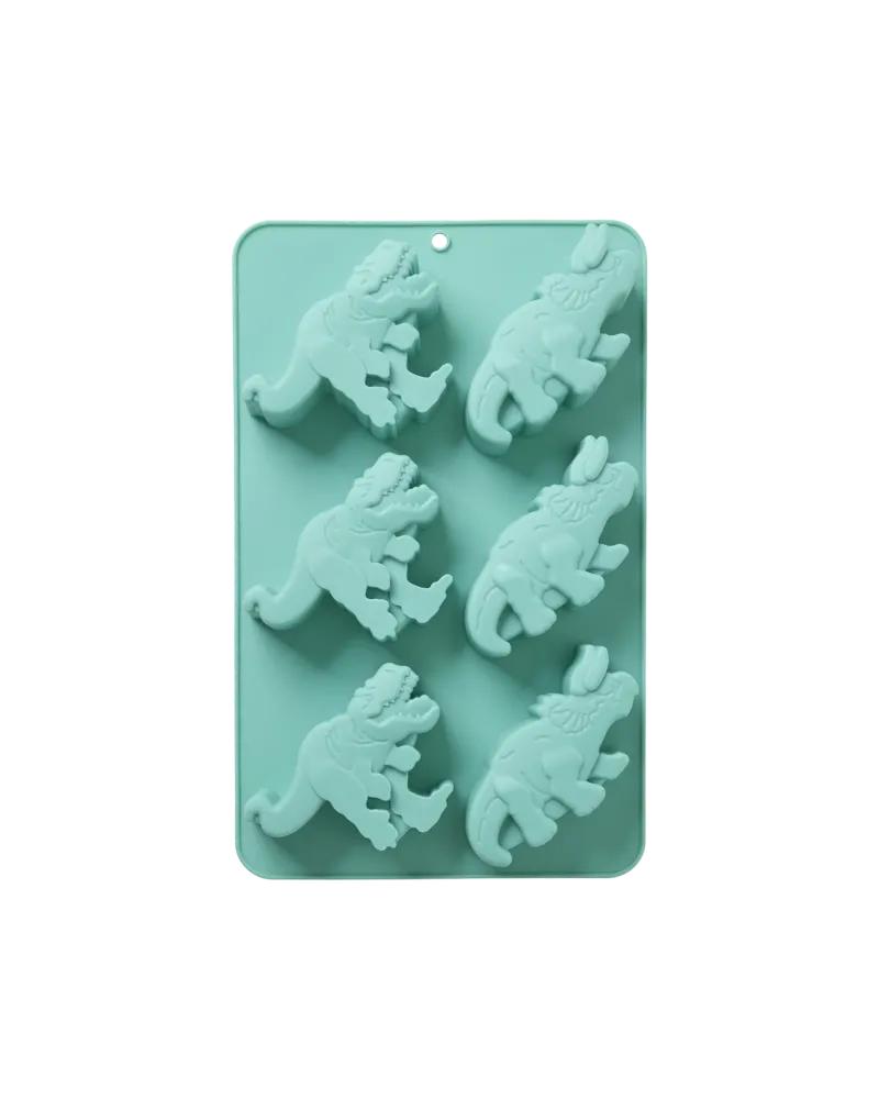 Dino Silicium Baking Mold - Mint Vrolijke Kleuren